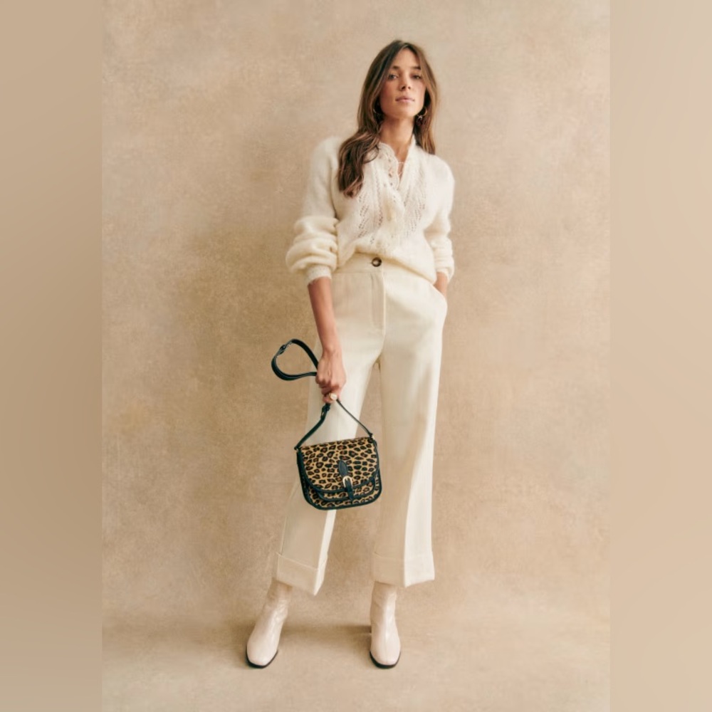 Sezane Écru Damon Trousers NWT